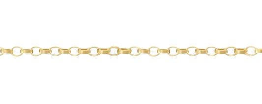 3 - Gold Smooth Oval-Square